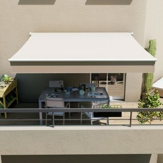 Toldo Beige Aluminio Blanco 2.95x2