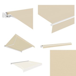 Toldo Aluminio Blanco tela Beige 2.95x2