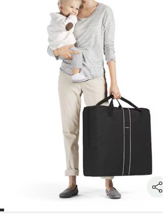 Cuna de viaje BabyBjörn Light Negra