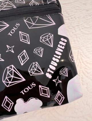 Bolso Tous Negro y Rosa Nuevo