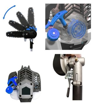 MULTIHERRAMIENTA DE GASOLINA 5 EN 1 33cc