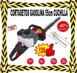 Cortasetos Gasolina 55cm Cuchilla