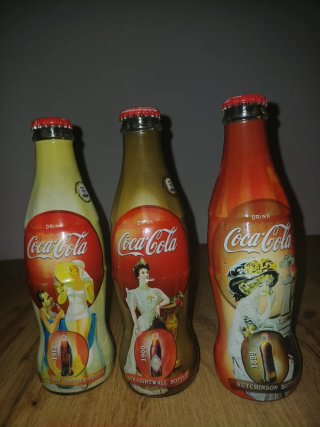 Set 3 Bottiglie Coca-Cola Collezione