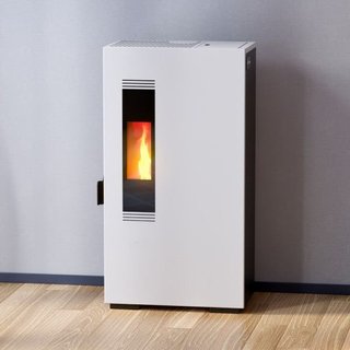 Estufa Pellet Mini 5 kW Blanca