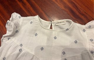 Blusa Blanca Brownie Talla XXS
