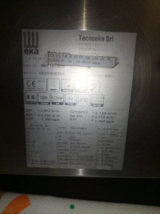 Horno Eka a Gas 10 Bandejas