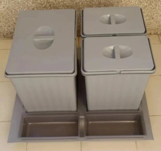 Set de Cubos de Reciclaje para Cajón