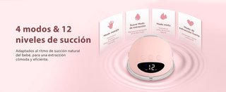 MOMAINI QY108 Pack 2 Sacaleches 4 Modos 12 Niveles