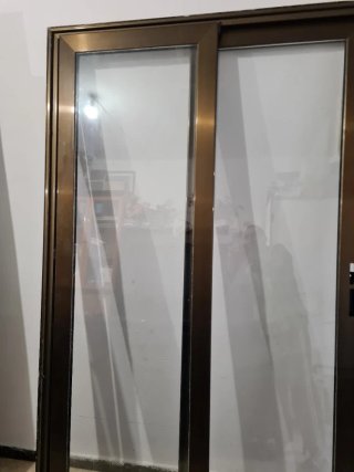 Puerta corredera de aluminio 119x203 cm
