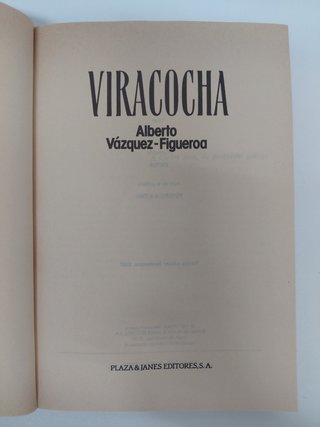 Viracocha. Alberto Vázquez Figueroa