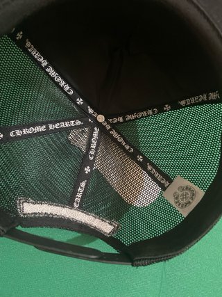Cappello con visiera Chrome Hearts nero