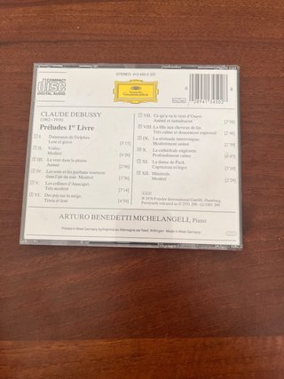 CD Claude Debussy - Préludes 1er Livre