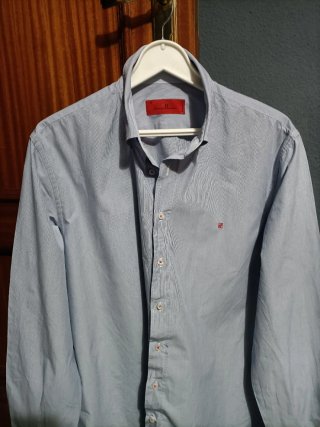 Camisa Carolina Herrera Azul Talla XL