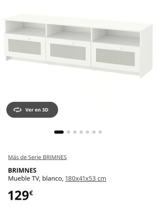Mueble TV IKEA BRIMNES Blanco