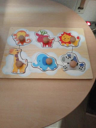 Puzzle madera infantil animales