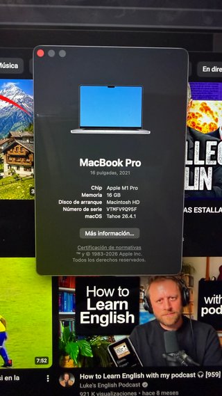 MacBook Pro 16p Apple M1 Pro 2021
