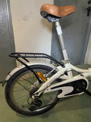 Bicicleta Plegable Megamo Blanca
