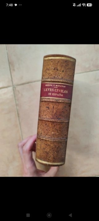 Libro leyes civiles de españa 1905