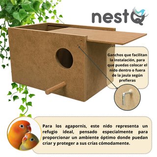 Nido para Agapornis - Nuevo