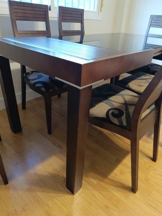 Mesa de Salón con 6 Sillas