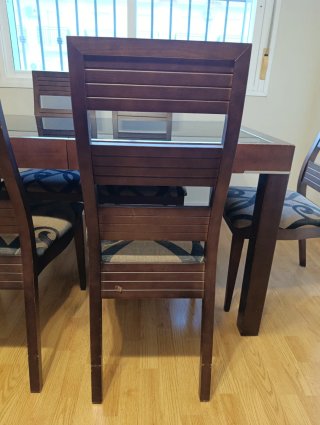 Mesa de Salón con 6 Sillas
