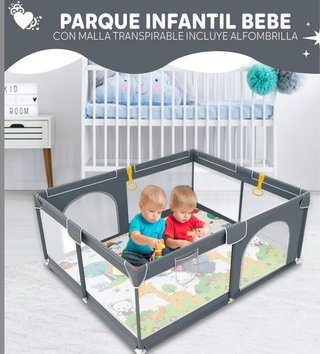 Parque Infantil Bebé con Alfombra