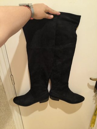 Botas altas Zara Basic negras talla 41