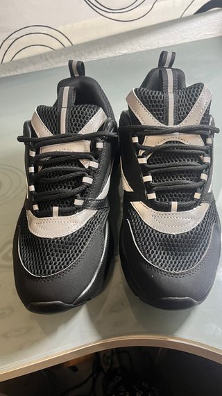 Zapatillas Dior Talla 42 Negras y Plateadas