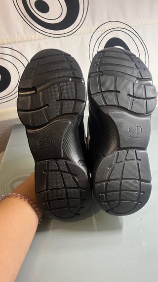 Zapatillas Dior Talla 42 Negras y Plateadas