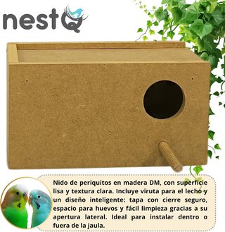2 Nidos Periquitos 20cm - Nuevos