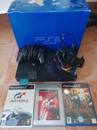 Playstation 2 con 3 juegos