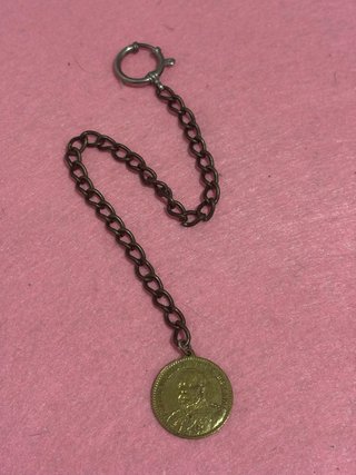 Leontina antigua para reloj de bolsillo