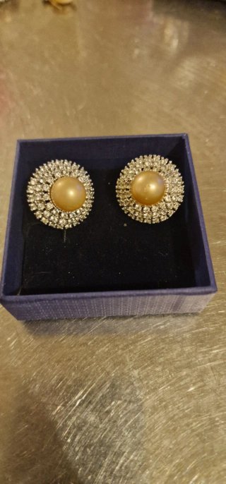 Pendientes Vintage de Plata con Perla