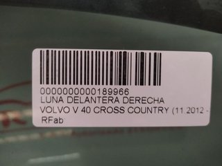 LUNA DELANTERA DERECHA VOLVO V40 CROSS COUNTRY *