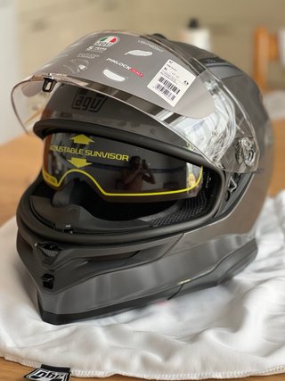 Casco Moto AGV K7 Mono Grey Talla XL