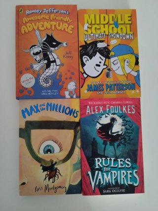 Lote de 4 libros en inglés para niños - jóvenes