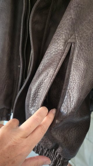 Chaqueta Zara efecto piel