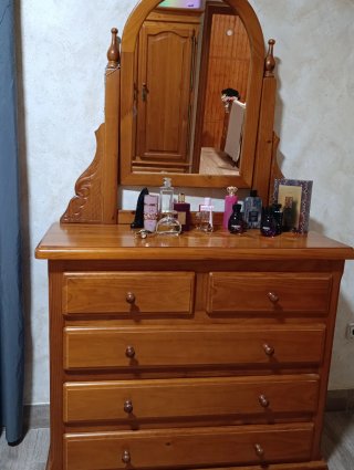 Dormitorio Completo pino
