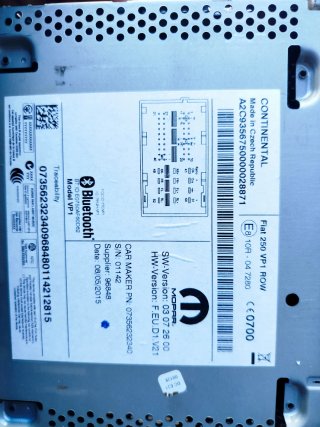 Radio Original Fiat Ducato / Boxer / Jumper