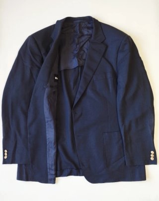 Blazer Lana Virgen Burberry Azul