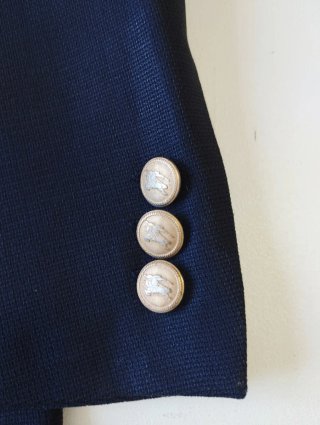 Blazer Lana Virgen Burberry Azul