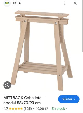 Caballete IKEA MITTBACK de madera