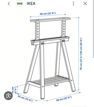 Caballete IKEA MITTBACK de madera