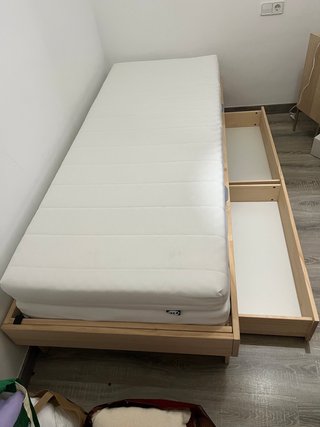 Cama extensible con 2 colchones