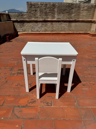 Mesa y Silla Infantil IKEA SUNDVIK Blanca