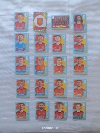 Lote 19 Cromos Selección Española Panini
