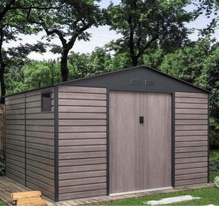 Caseta de jardín metálica Surrey de 10,85 m2