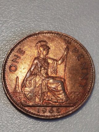 Moneda 1 Penny 1965