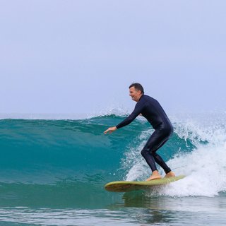 Traje Integral Surf 100 Hombre Azul Caucho Natural Yulex