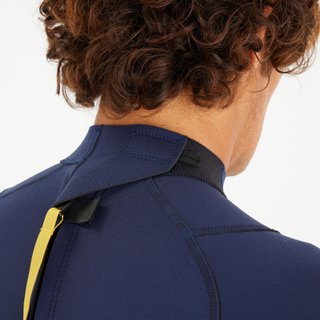 Traje Integral Surf 100 Hombre Azul Caucho Natural Yulex
